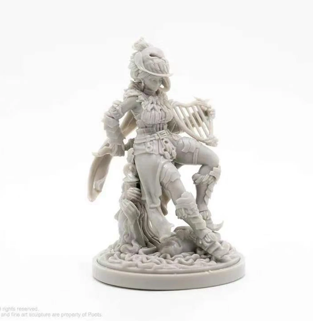 Kingdom Death Echoes of Death 2 Bard Survivor 28mm Resin Model Kit Wargame Figure for Role-Playing Game Collectible