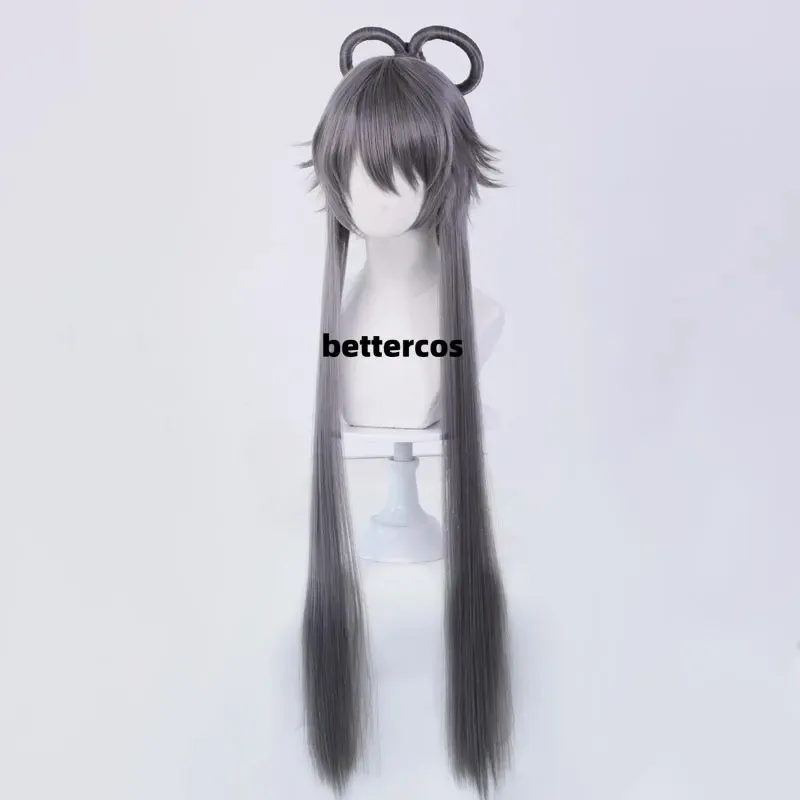Penyanyi Wanita Lucu Panjang Pendek Rambut Abu-abu Luo Tianyi Cosplay Wig GF;54SV,G;89