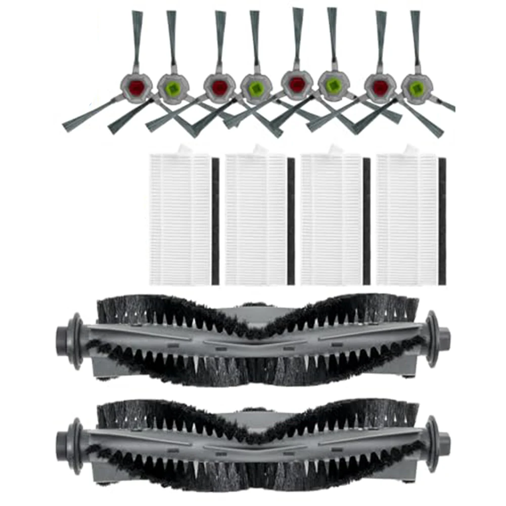 Main Brush Side Brush and Filter Accessories for AIRROBO For P20 Sweeping Robot to Improve Cleaning Efficiency and Air