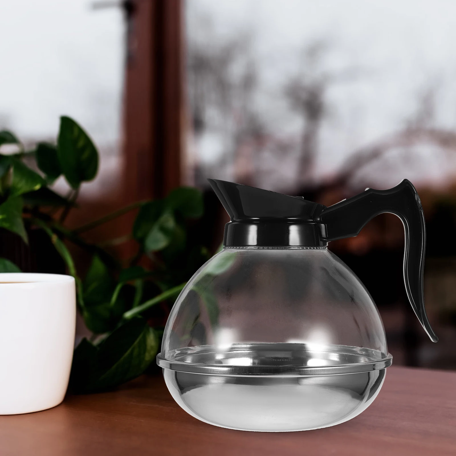 

American style Heatable Coffee Pot Steel bottomed Water Kettle Teapot Stove Top Acrylic Ergonomic H Heat resistant
