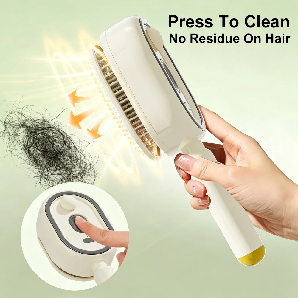 Electric Spray Air Cushions Massage Comb Self Cleaning Steam Essential Oil Brush Rechargeable Spray Scalp Massager Combs