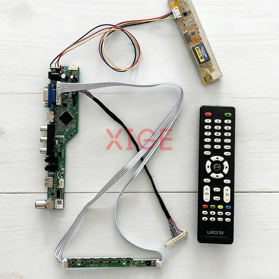 

Плата матричного контроллера подходит для LTN154MT02 LTN154P3 LTN154P1 LTN154P2 HDMI + VGA + AV + USB 1-CCFL LVDS 30-контактный 1680x1050 1680*1050 DIY Kit