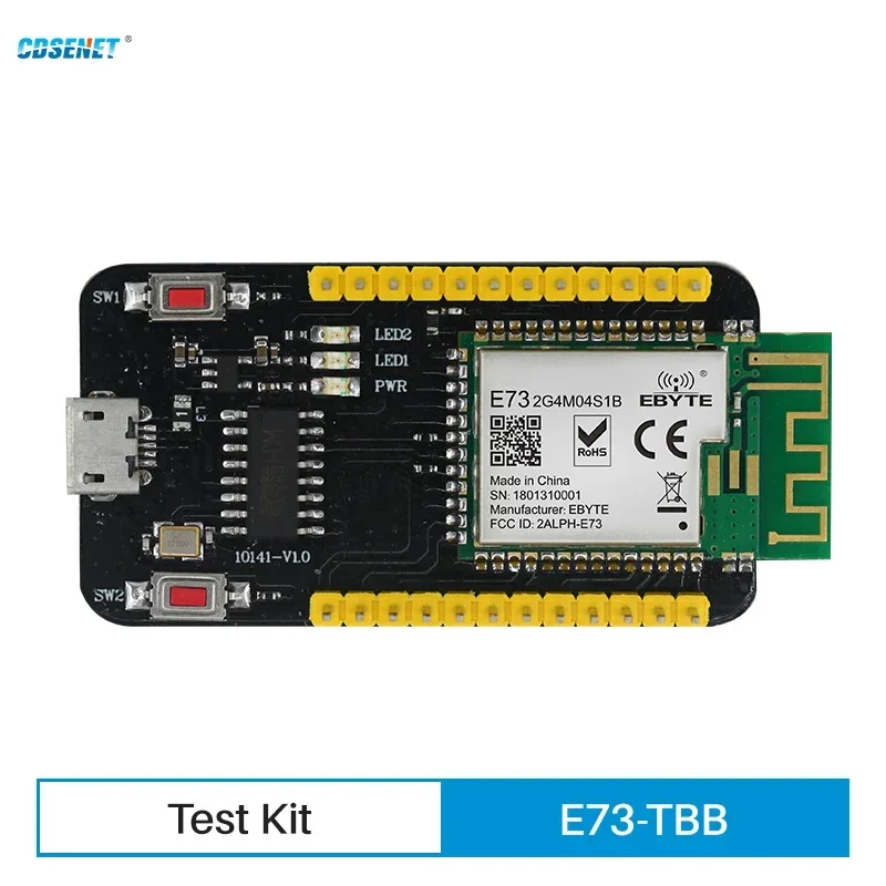 

E73-TBB Test Board nRF52832 2.4GHz Transceiver Wireless rf Module CDSENET 2.4 ghz Ble 5.0 Receiver transmitter Bluetooth Module