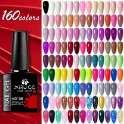 MSRUIOO 160 Colors Gel Nail Polish 8ml Nail Supplies Varnish for Nails All-Season Semi Permanent Soak Off UV/LED Gel Manicure