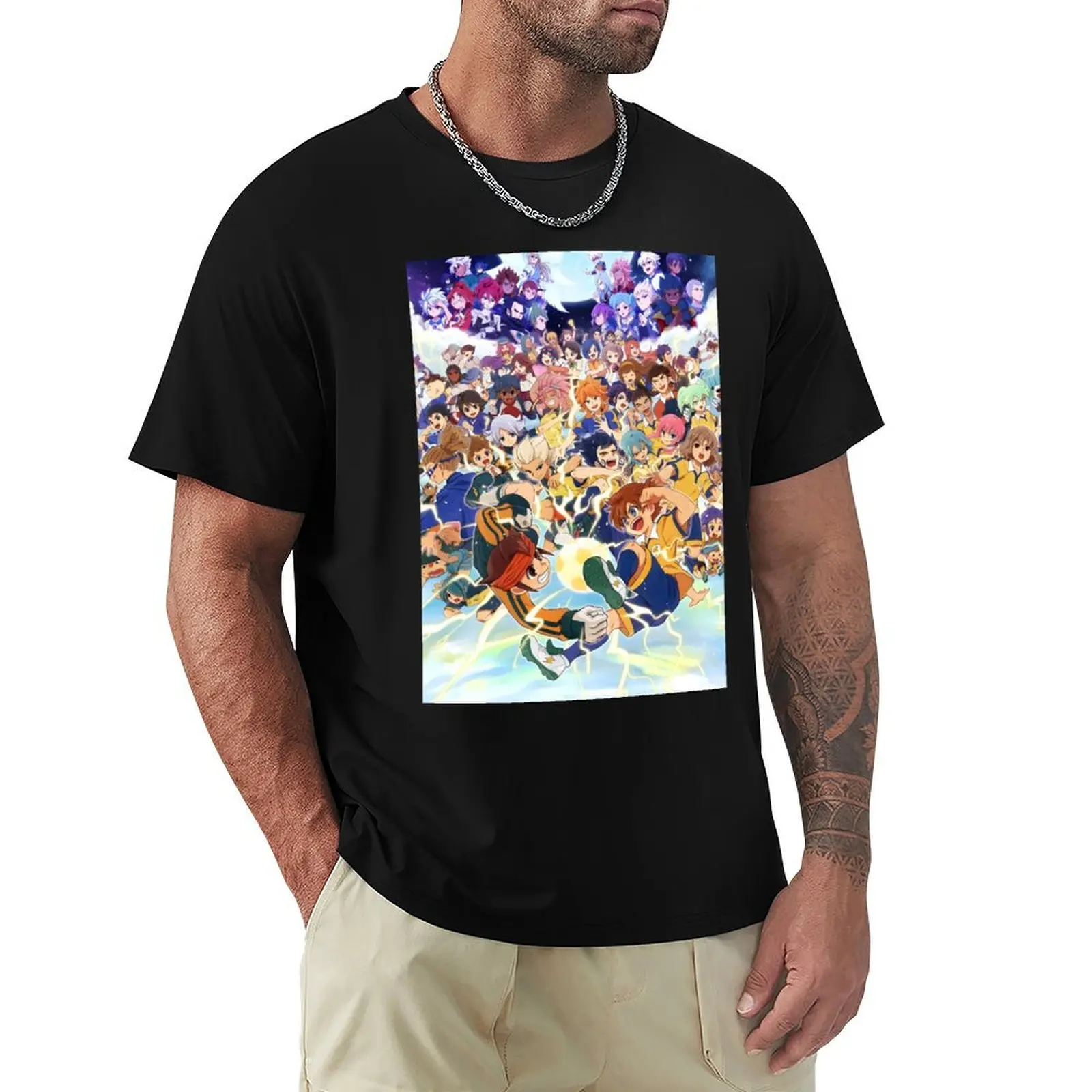 All Characters of Inazuma Eleven T-Shirt Summer Print Short Sleeve Tee