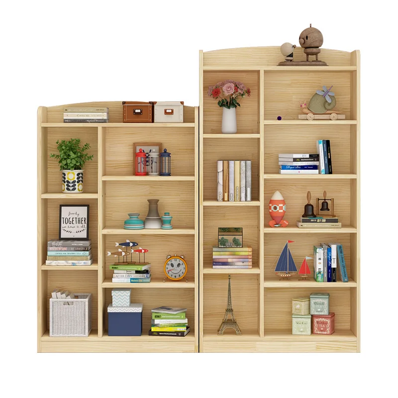 

Solid wood children's all solid wood bookcase Household simple locker Picture book rack Space-saving classroom log