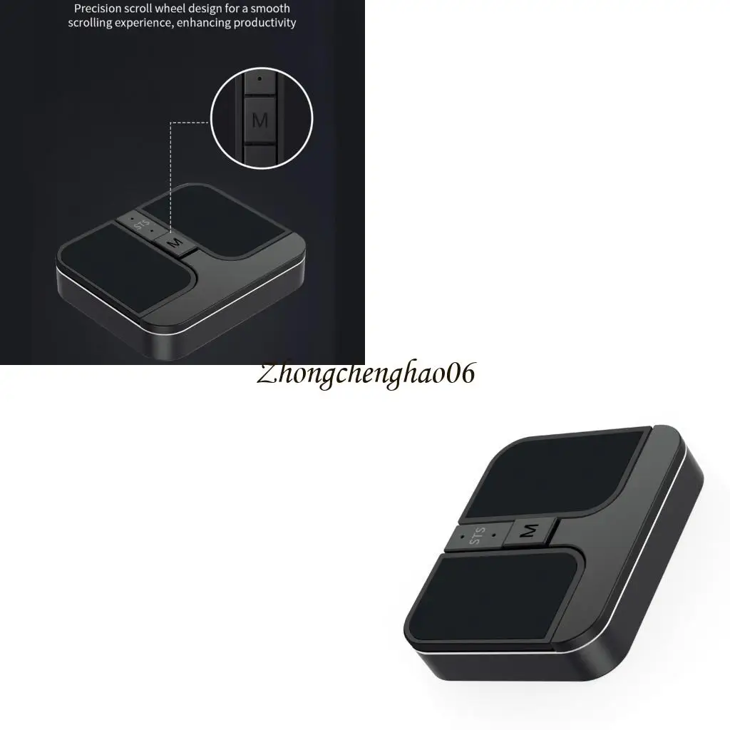 

Square Mouse Two Bluetooth-compatible 2.4GHz Wireless Multiple Device Connectivitys Customizable Button Ergonomic Silents 601F