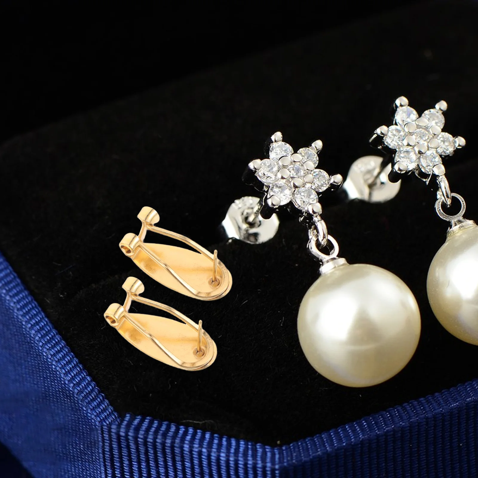 50Pcs Copper Earring Blanks Oval Clip on Findings Flat Backs DIY Earring Making Accessories Earrings Clip on Earrings Part