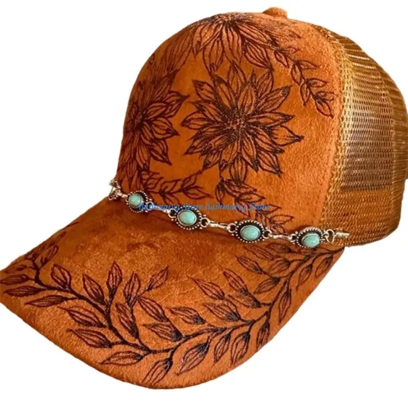 573B Adult Printed Baseball Cap Size 56-60 for Travel Casual Wear Daily Outfit Use and Routine Styling