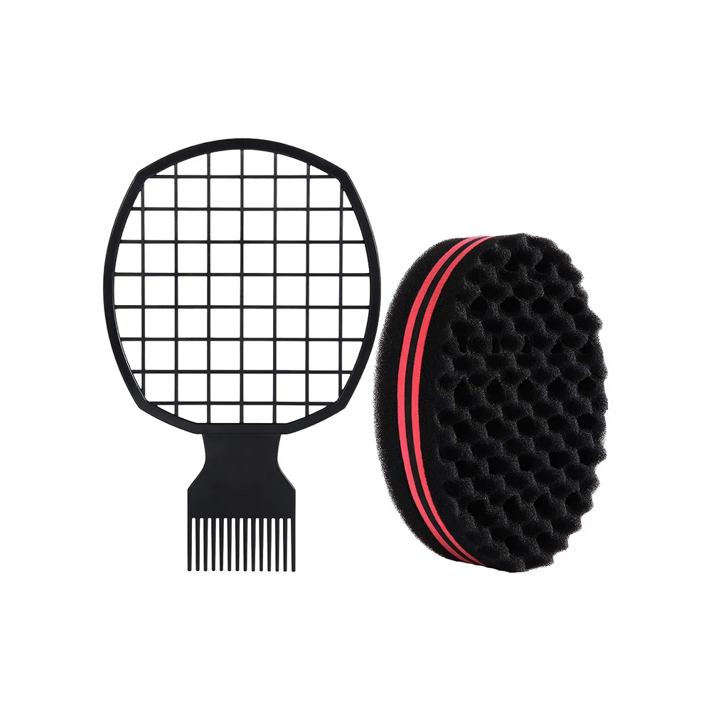 Barbershop Wave Shaped Hair Brush Set