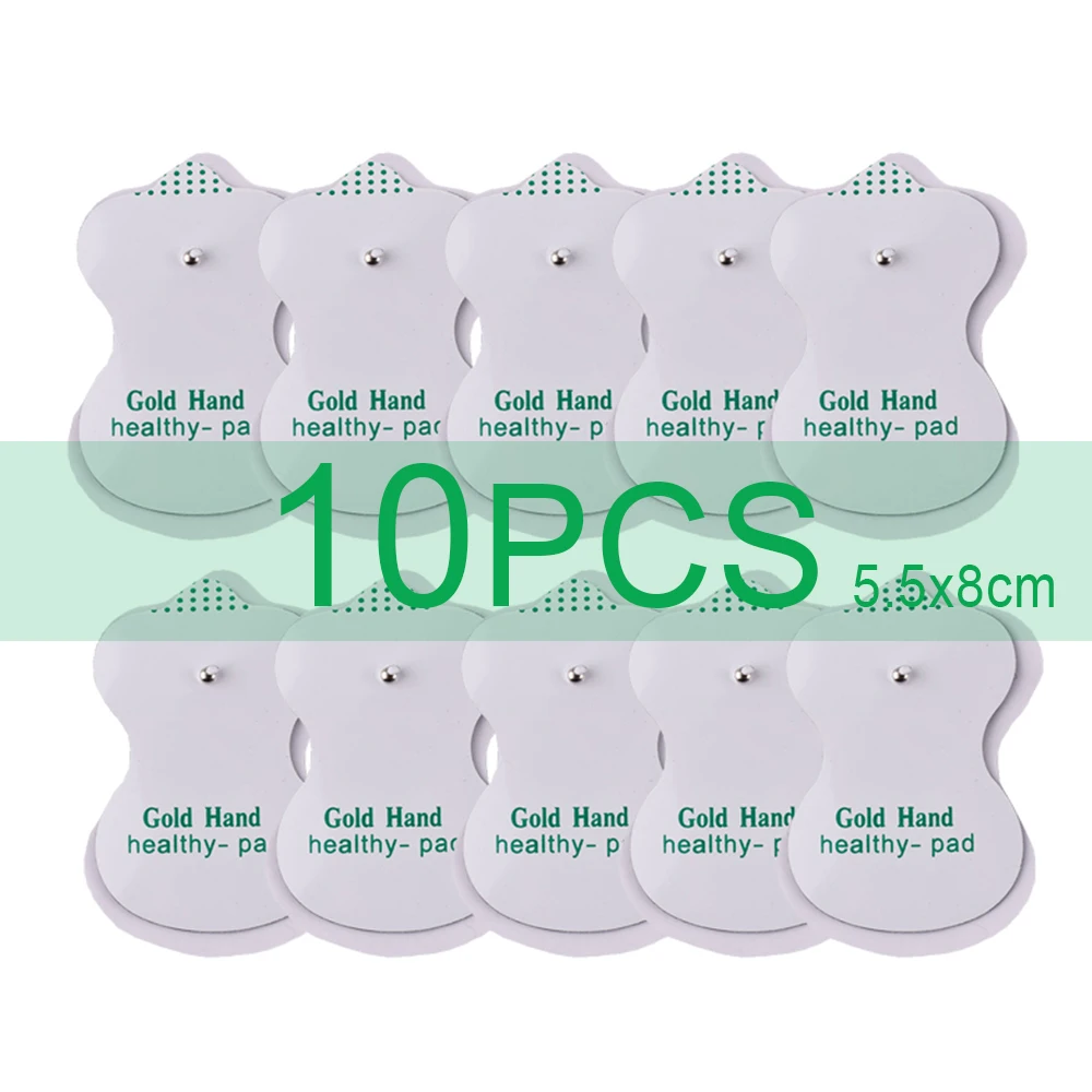 Elektrostimulation Patches Zehn Elektroden Pads für EMS Muskel Stimulator Elektrische Massage Ersatz Leitfähigen Gel Aufkleber