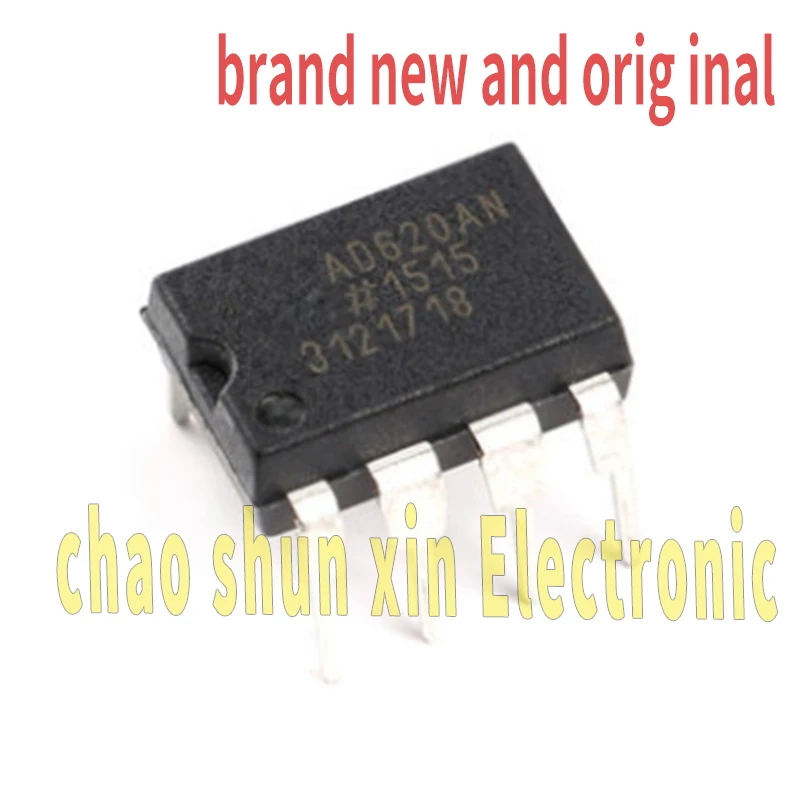 Ad620Anz Brand New Original Dip8 Low Power Consumption Instrument Amplifier Chip