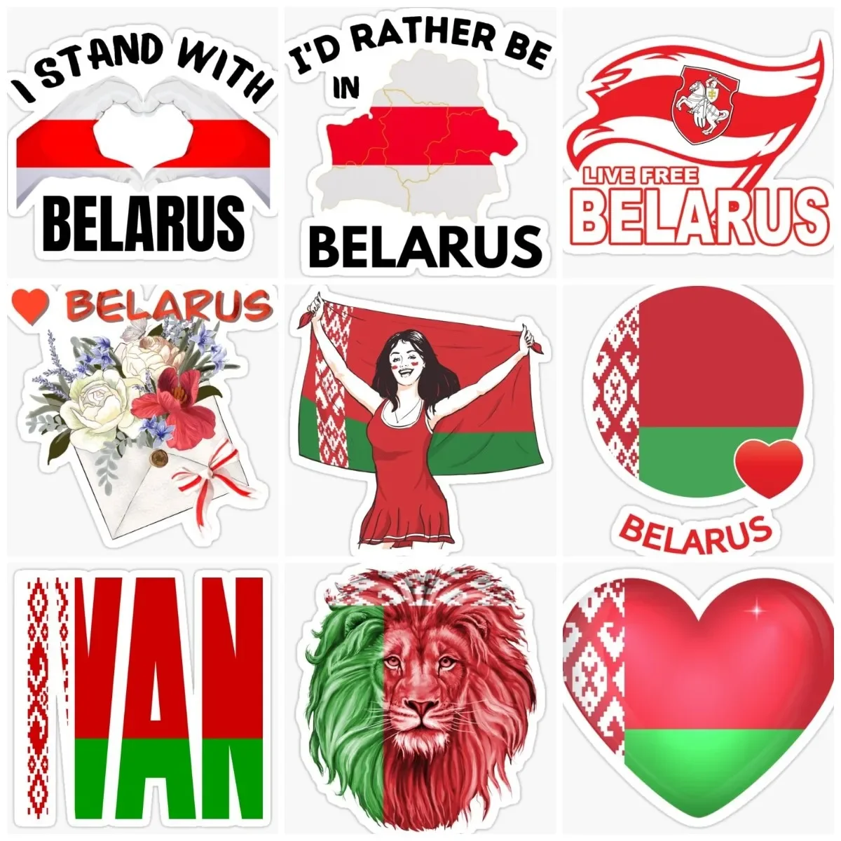 

BLR Belarusian Flag Map Creative Sticker Car Window Laptop Accessories Truck Moto Glass Helmet Racing Camper Bicycle Van Decal