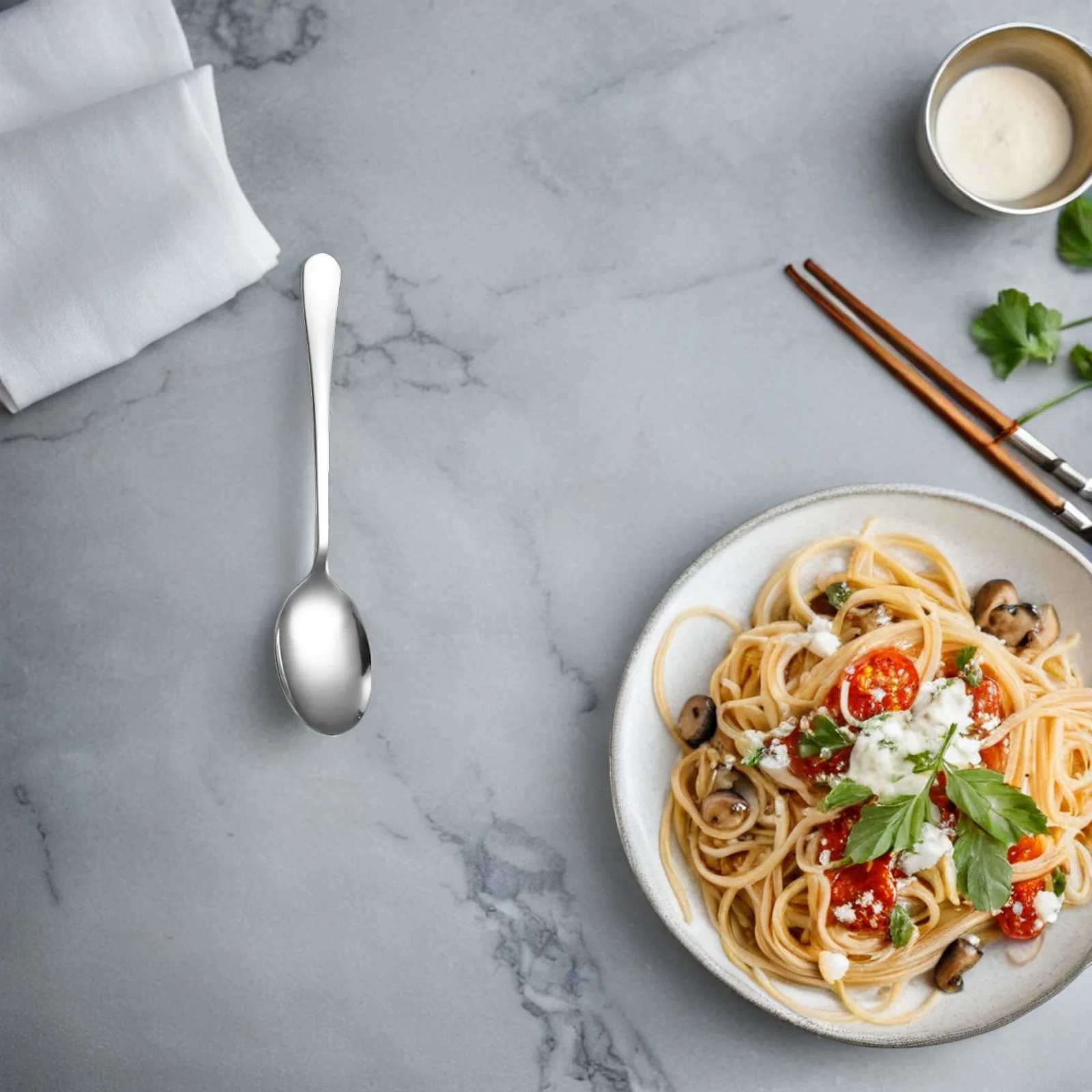 

4pcs Salad Utensils Set Stainless Steel Serving Tools For Fruit Dessert Appetizer Home Restaurant Party Buffet Silver Kitchen