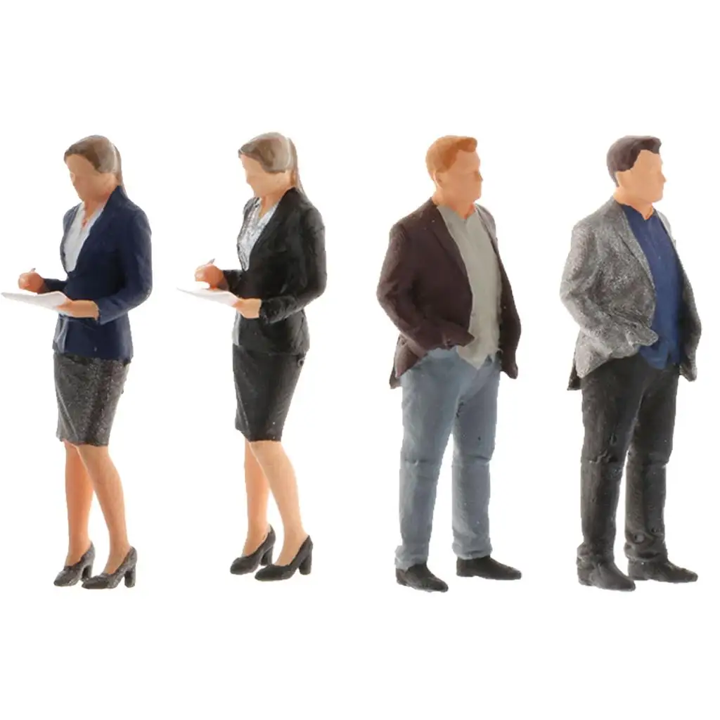 مجسمات مكتبية مصغرة لعام 1/64 سكرتيرة ونموذج لتزيين المنزل والمكتب