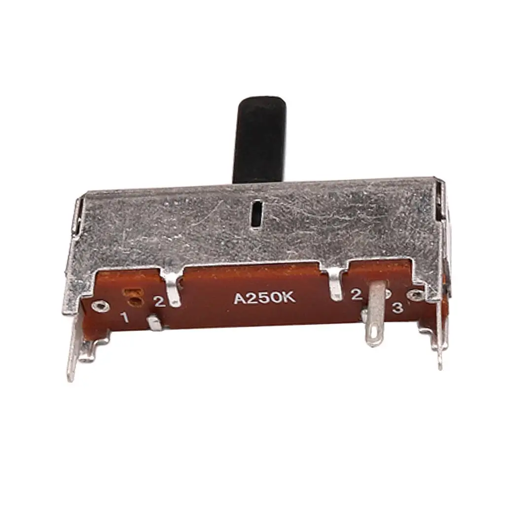 Posicionador deslizante durável do potenciômetro do cone da guitarra do metal A250K