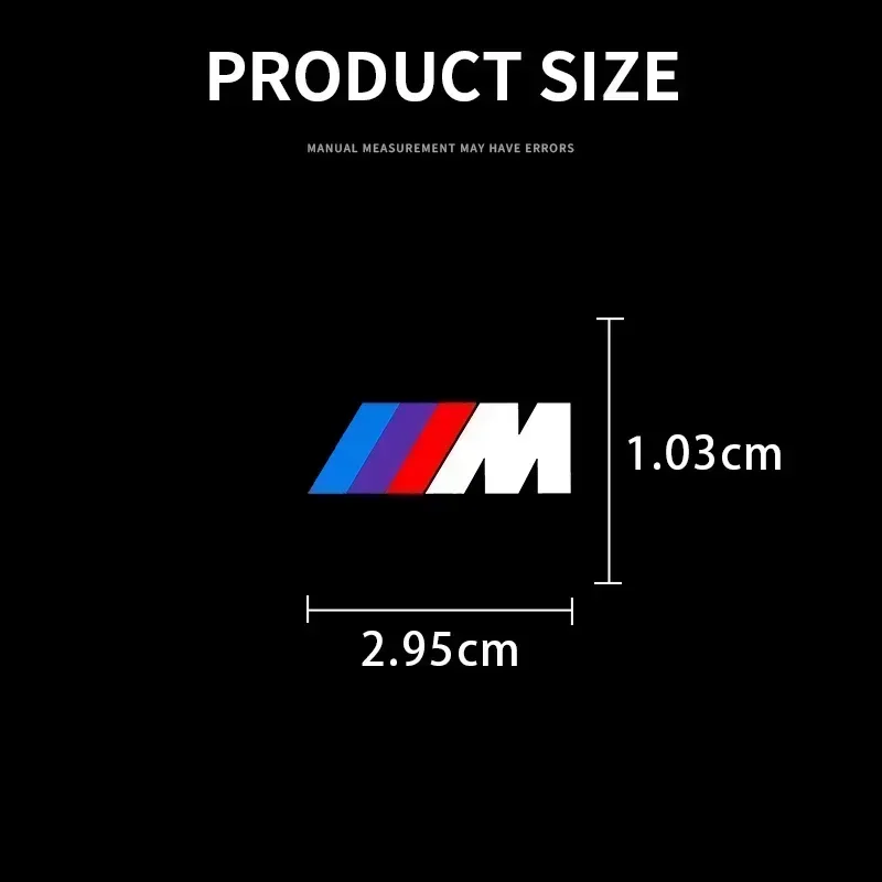 1/2/5/10 قطعة ملصقات السيارات شعار التصميم الداخلي اكسسوارات الديكور لسيارات BMW M Power X1 X5 X6 F30 E90 M2 M3 M4 M5 X3 X4