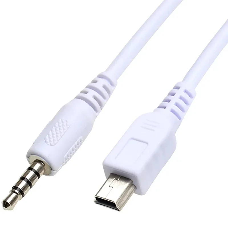 50cm Mini USB - 3.5mm Aux kabel Audio 5Pin Mini USB męski do 3.5mm Aux męska wtyczka przewód Audio