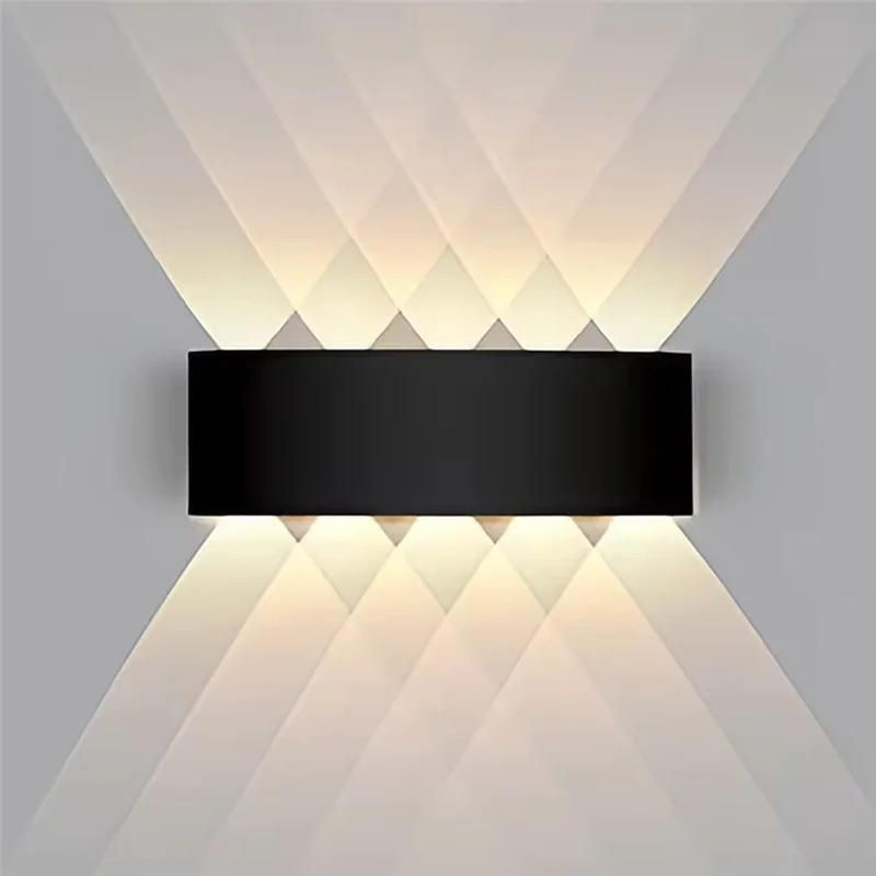 LED الجدار مصباح في الهواء الطلق IP65 مقاوم للماء حتى أسفل الإضاءة المضيئة داخلي درج حديقة الشمعدان ضوء البلاستيك AC110-220V-[Qahk]