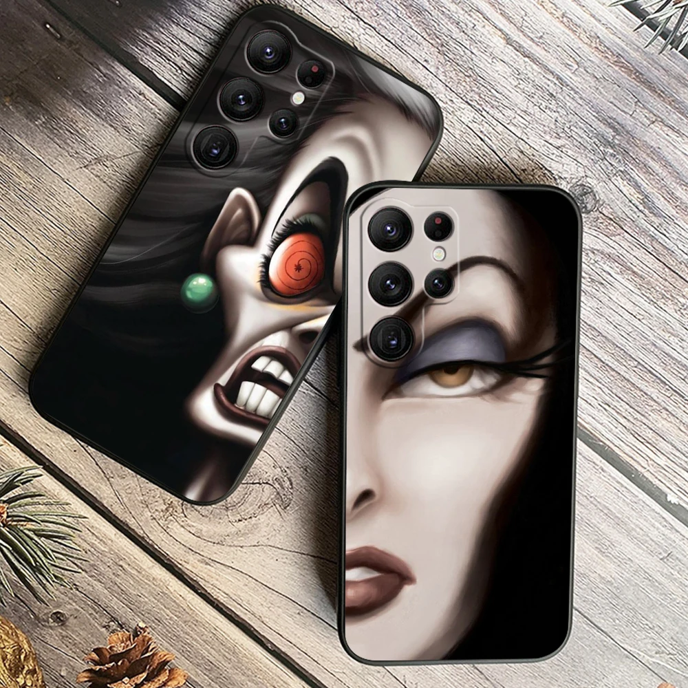 Maleficent Usula Disney For Samsung Galaxy S24 S23 S22 S21 S20 FE S10 S10E Plus Ultra Pro Lite 5G Black Cover Phone Case