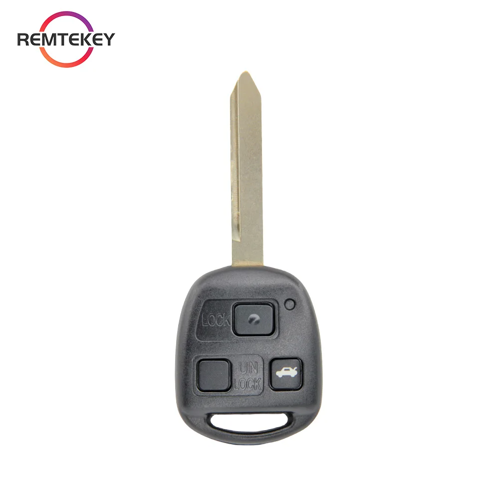 REMTEKEY DENSO Car Remote Key Fob Control 736670-A TOY47 for Toyota Avensis 2004-2009 PN 89071-05010 304/315/434 Mhz 3 Button