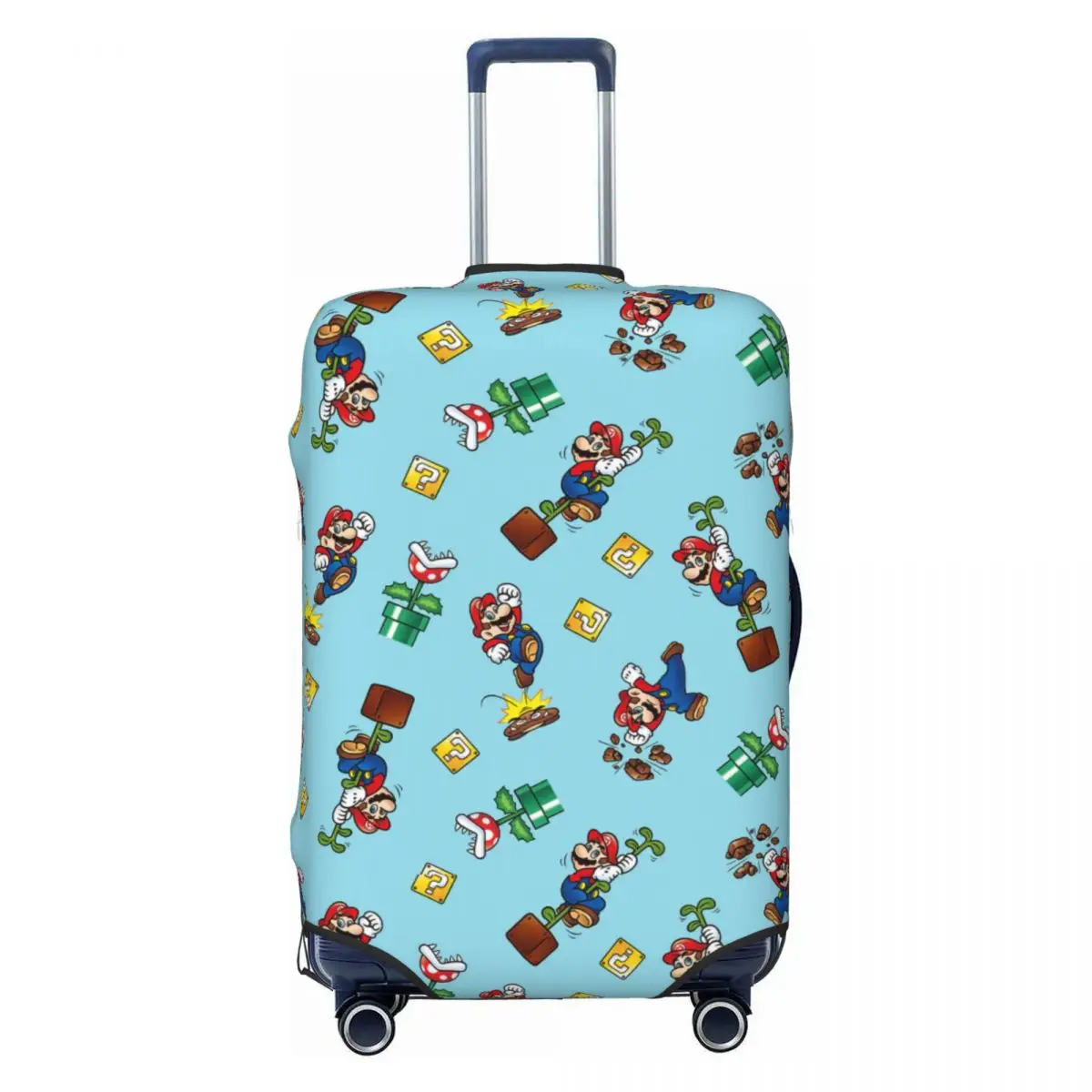 

Custom M-Marioes Video Game Brothers And Friends Luggage Cover Protector Cute Travel Suitcase Protective Cover for 18-32 Inch