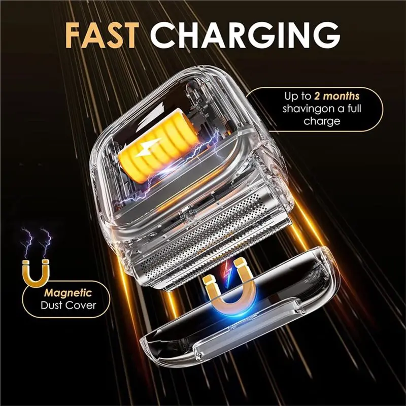 Efficient-For Men's Electric For Men Razor Mirror-Like Design Beard Trimmer Innovative
