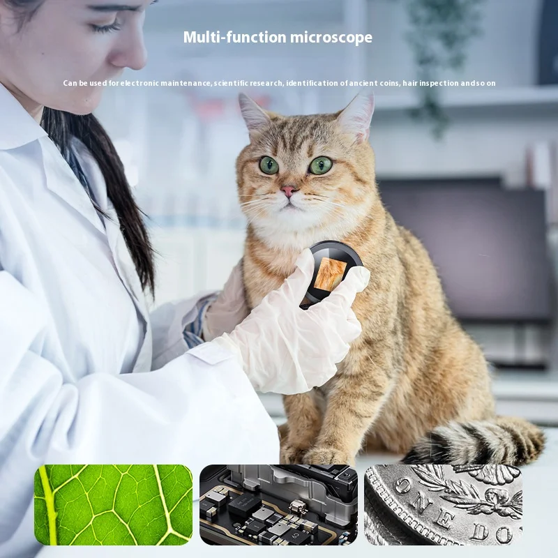 Handheld Digital Electron Microscope with Autofocus and 500X Magnification