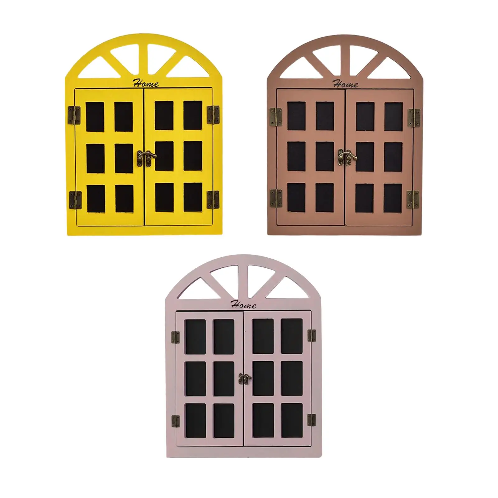 หน้าต่างดูกระดานดํากระดานข้อความชนบทปลอมเครื่องประดับหน้าต่างสําหรับห้องนอน