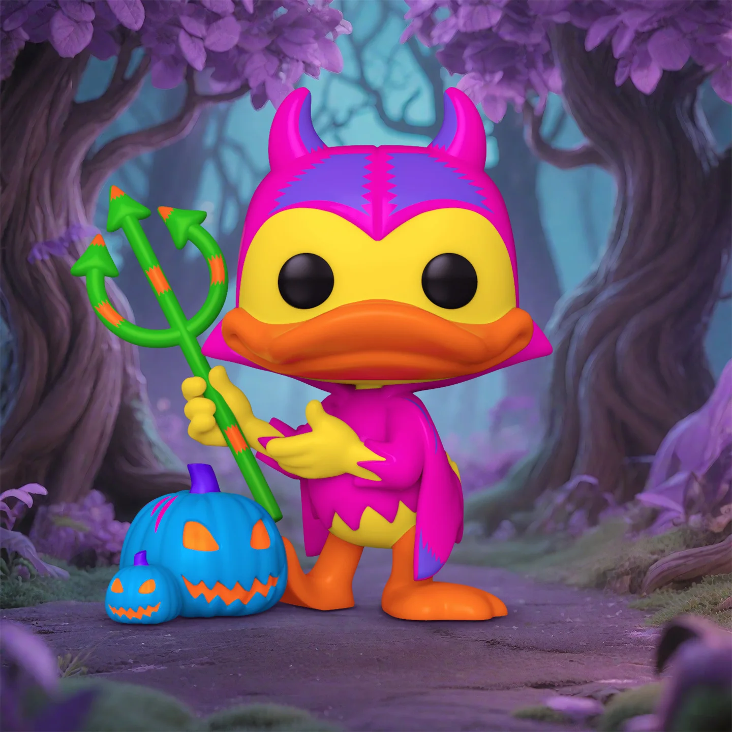 Disney Funko Pop Animation & Cartoons Devil Donald with Pumpkin Peripheral Figurines Toys for Boys Gift Collectible Ornaments - Image 4