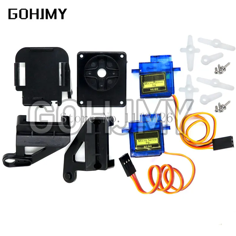 Servo bracket Camera Platform Anti-Vibration Camera Mount for Aircraft FPV Dedicated Nylon PTZ for 9G SG90 servo motor