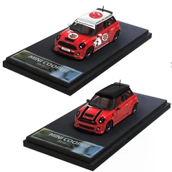 BSC 1:64 Model Car Mini Cooper LBWK Alloy Die-cast Vehicle - RedRose & Red Color Coating