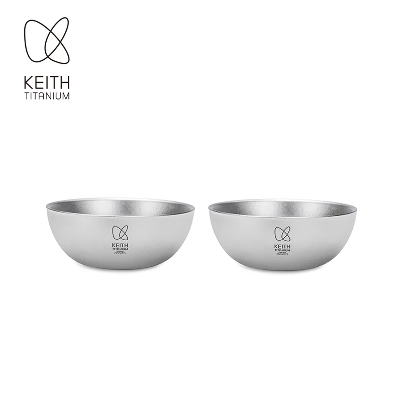 

Чайная чашка KEITH из чистого титана, 2 шт., с двойными стенками, термоизолированная, для чая кунг-фу, 50 мл, защита от ожогов, легкая, для дома и офиса.