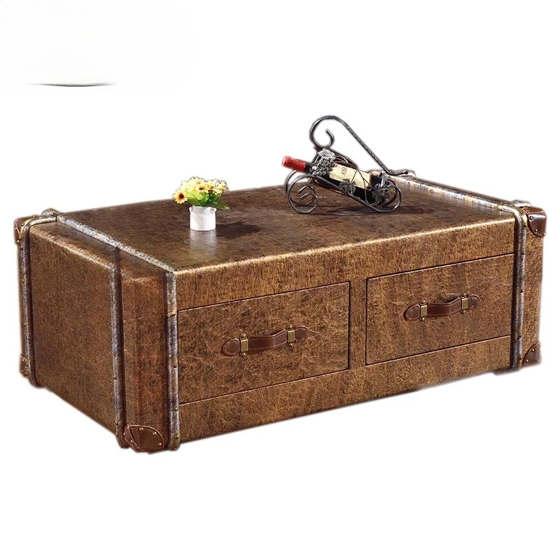 

American retro cabinet coffee table personalized coffee table creativity