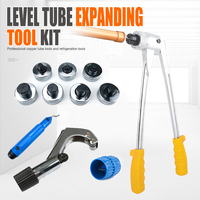 Level Tube Expanding Tool Kit 10-28mm Inch/Metric Manual Refrigeration Copper Pipe Expanding Tool Set HVAC Repair Equipment