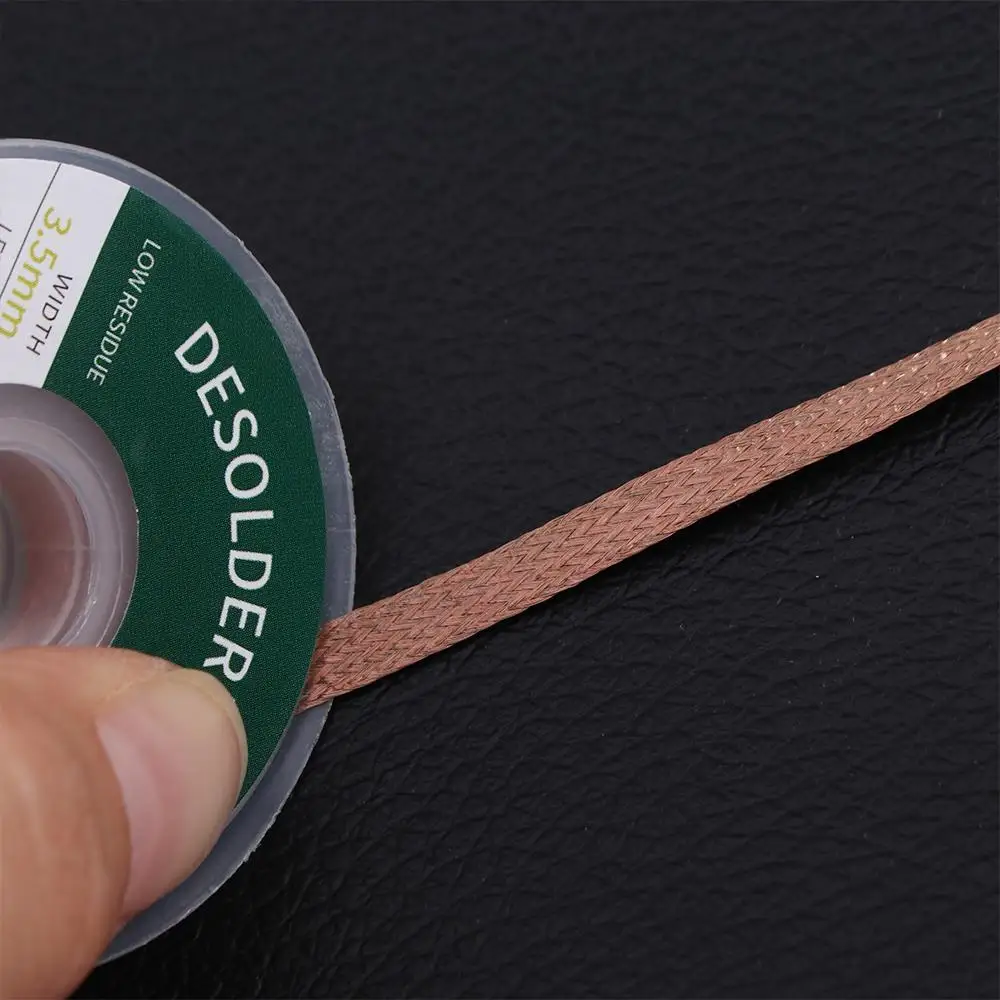 

Low Residue Wick Wire Desoldering Braid Welding Cable Lead Cord Solder Remover 1.5M 0.8mm-4.0mm Tin Removal Soldering