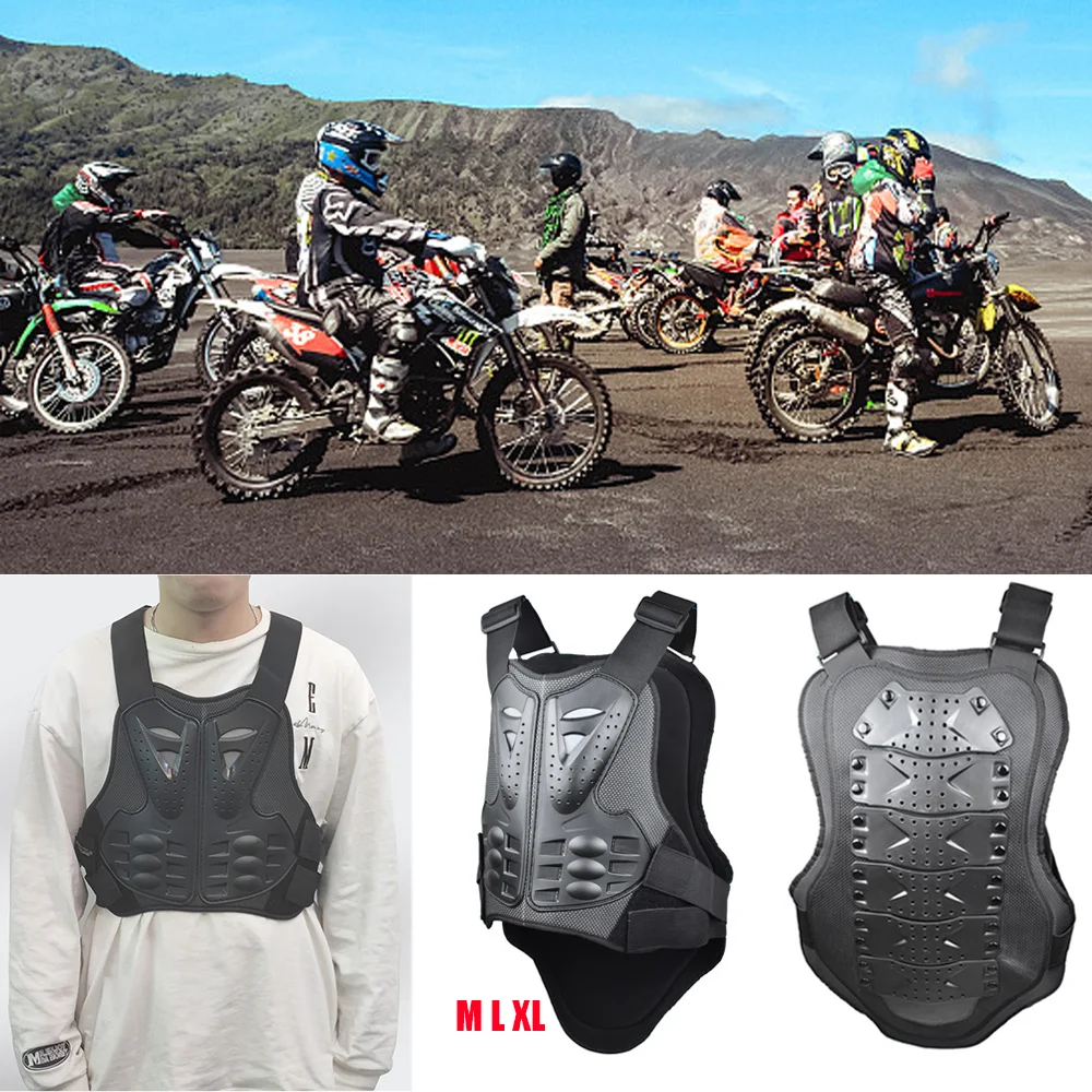 Motorcycle Dirt Bike Body Armor Protective Gear Chest Back Protection Vest Outdoor Driving For Motocross Skiing Skating Adult