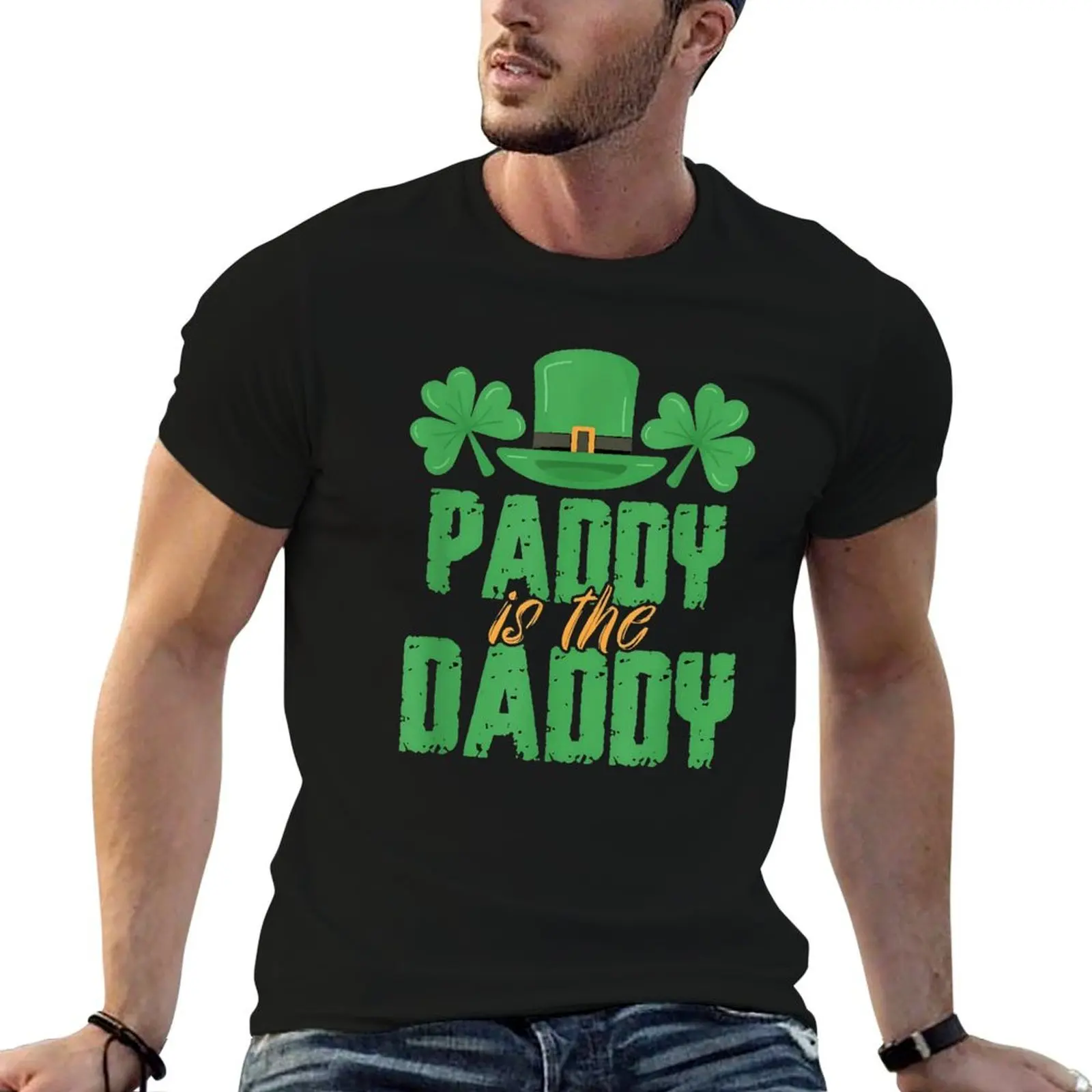 تي شيرت Paddy Daddy Green Hat تي شيرت Move Tees Creative Nerd Home مقاس الولايات المتحدة الأمريكية #1