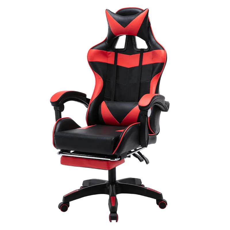 

Gaming Chair Massage Function Manufacturer OEM Red Color Massage Computer PC Racing Gamer Chair From China