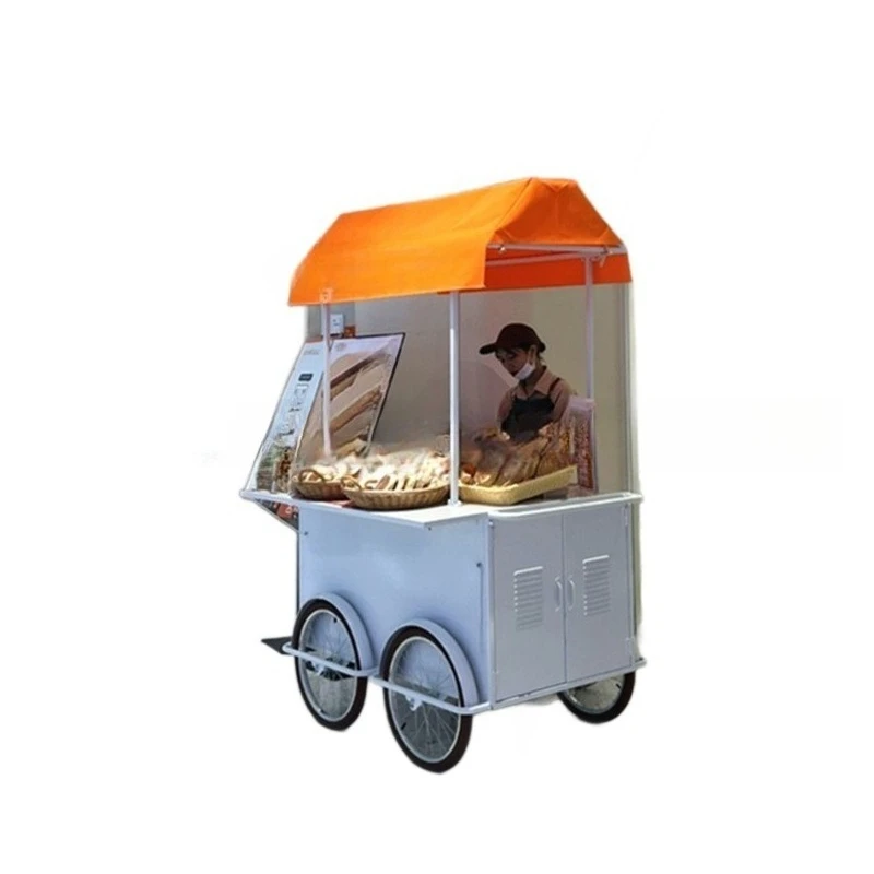 Customizable Event Display Cart Movable Commercial Display Cabinet Night Market Multifunctional Cart Promotional Cart