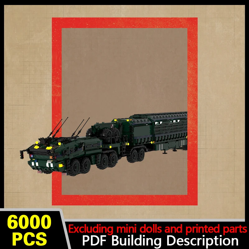DF-71 Missile Launch Vehicle Model MOC Building Bricks War Equipment Modular Technology Gifts Holiday Assemble Toys Suit Display