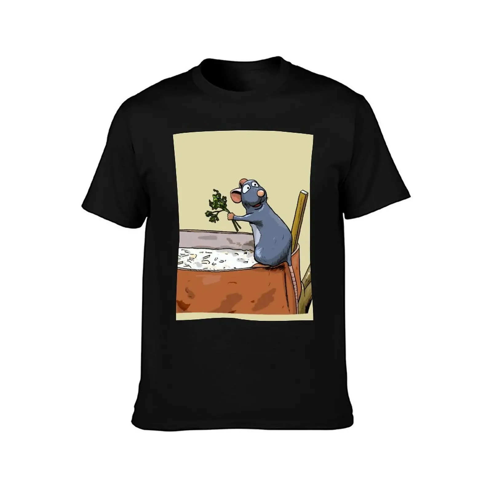 Ratatouille T-Shirt Breathable Basic Cotton T-Shirt