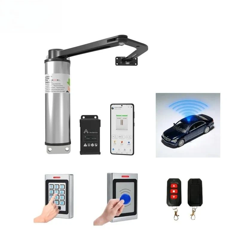 for Wireless Remote Control Automatic Swing Door Opener Hotel Electric Barrier Free Door