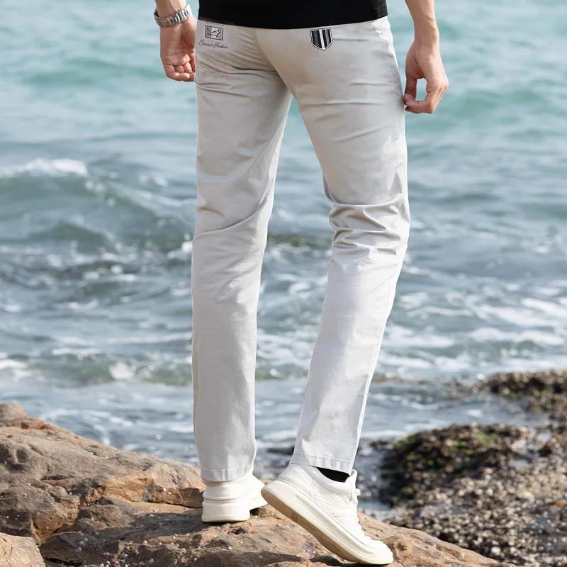 New Summer Men's Pants Bruce&Shark Casual Fashions Golf pants Men Straight Leg Loose Style stretching Men trousers Big Size