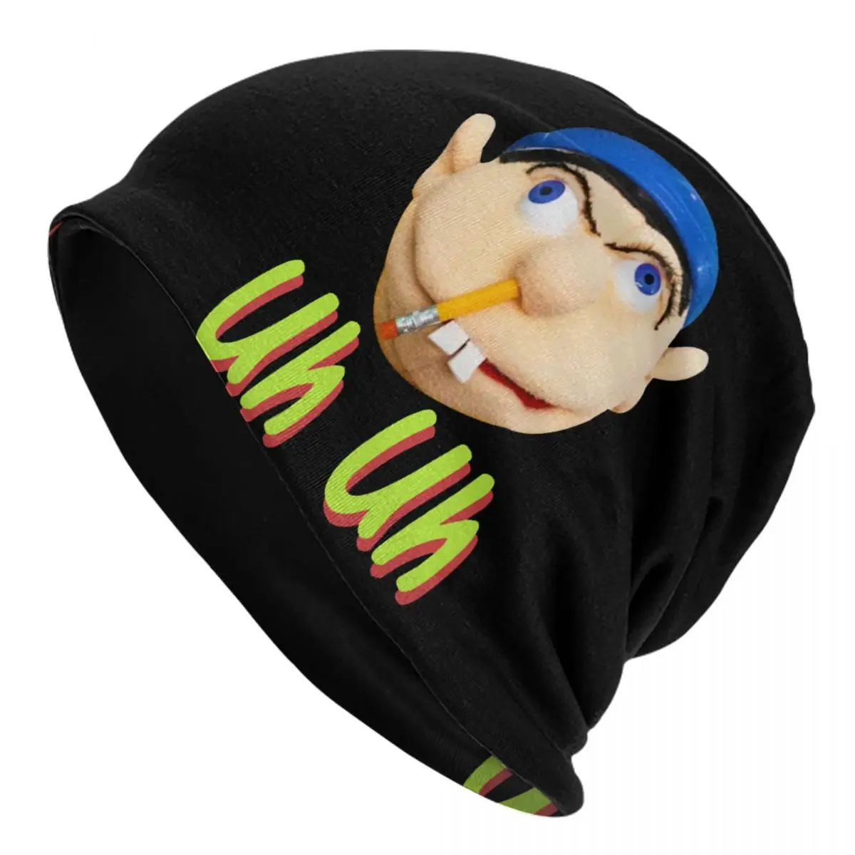 

Jeffy I Hate Green Beans унисекс, шапки для взрослых, вязаная шапка с капюшоном, теплая модная осенне-зимняя уличная шапка Skullies