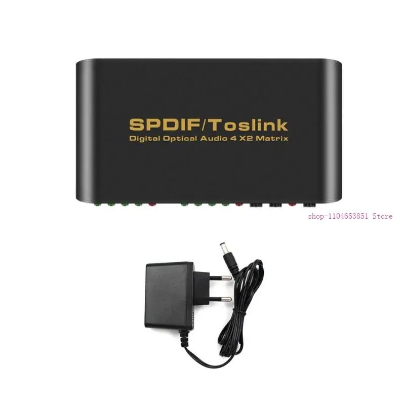 Easy Control Optical SPDIF Sound Matrices 4x2 with LED Indicators 100mA Current 0XLA