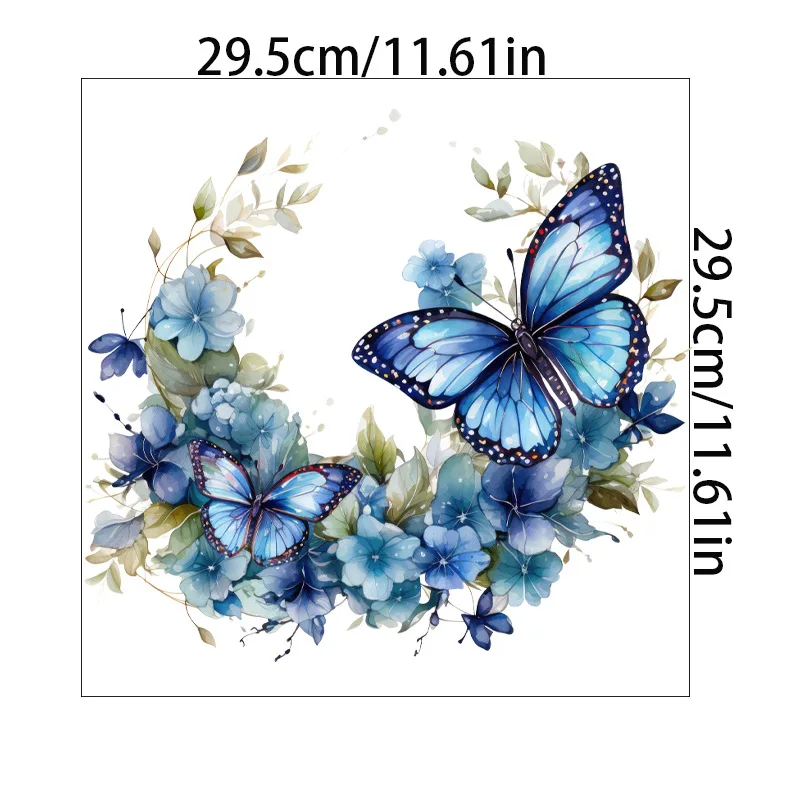 Waterproof Butterfly Wall Stickers Toilet Sticker Decorative Kitchen Stickers Bathroom Vinyl Decals Christmas Decoration