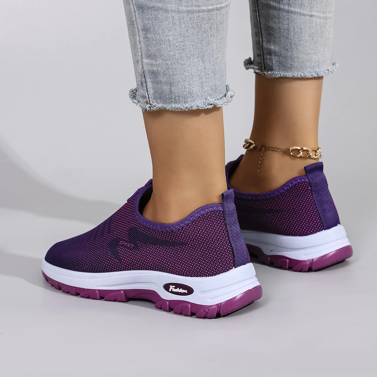 أحذية نسائية صيفية مسطحة شبكية قابلة للتنفس أحذية نسائية أحذية رياضية كاجوال، شحن مجاني للتخليص #3