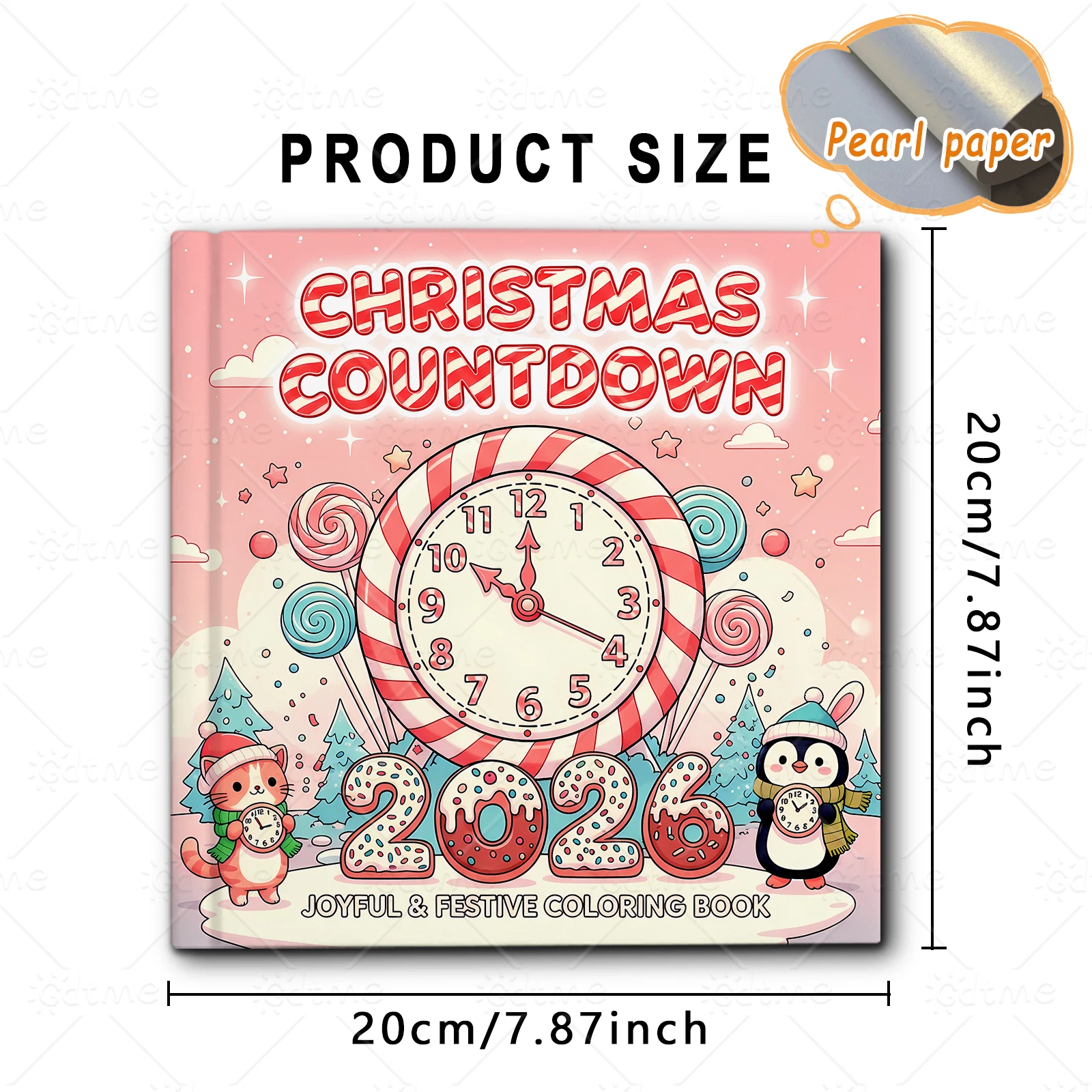 CHRISTMAS COUNTDOWN Malbuch mit kräftigen, einfachen Mustern für Erwachsene, Horror-Zeichenbuch, perfektes Geschenk für Party und Geburtstag – Detail 2