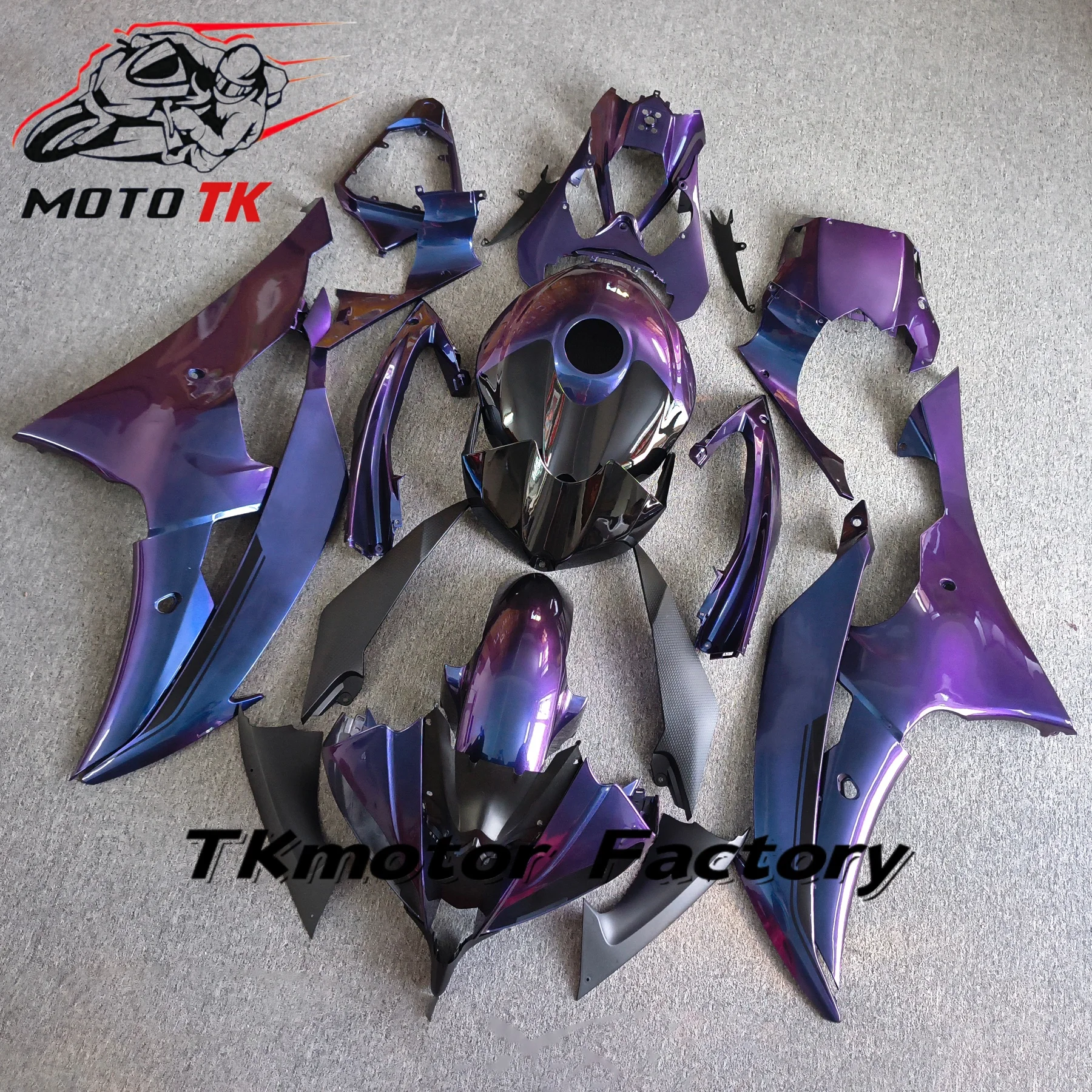 Motorcycle Fairing Kit Fits For YZF-R6 2008 2009 2010 2011 2012 2013 2014 2015 2016 Carbon Fiber Paint ABS Tank Cap